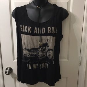 Torrid rocker fishnet tank top